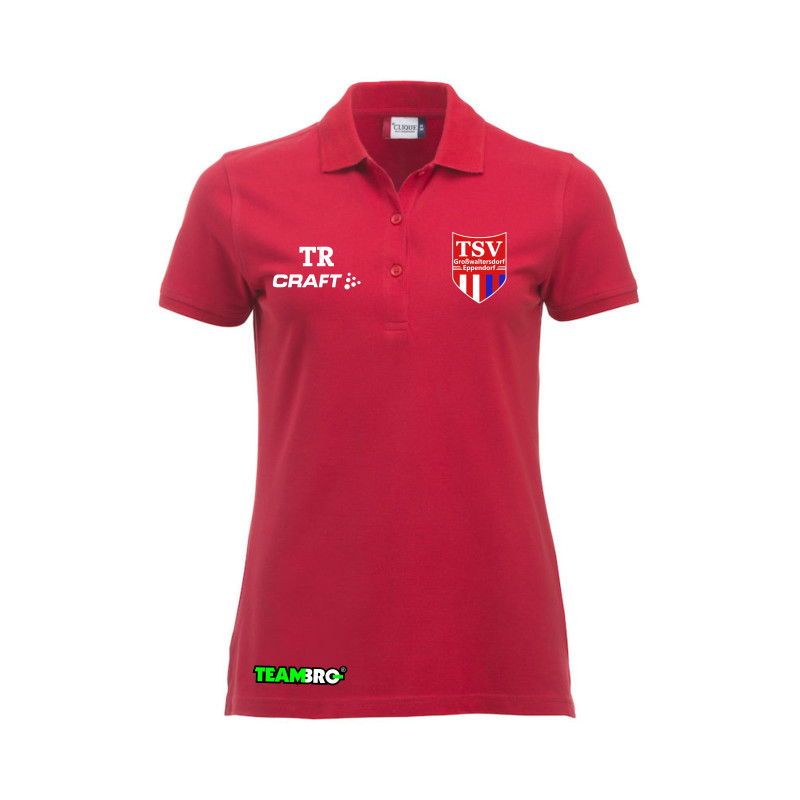 TSV Großwaltersdorf Poloshirt Damen rot