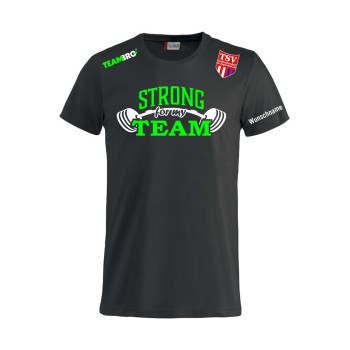 TSV Großwaltersdorf Fanshirt STRONG FOR MY TEAM Unisex schwarz